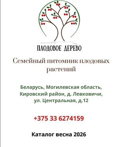 ПРАЙС САЖЕНЦЕВ НА ВЕСНУ 2026.
 https://drive.google.com/file/d/1Tjpn9baF8ONCHsJ6vwvEYN9V_7np6eNG/view?fbclid=PAZXh0bgNhZW0CMTEAc3J0YwZhcHBfaWQMMjU2MjgxMDQwNTU4AAGndjzB-2rENgM3RlvYMZ-FWXZi4EHNY-qJB1tn5Cdv7nkEWtmCZkJBQ2LytoY_aem_4aIrW3XFBBbYsksln_fNYQ

@pitomnik_plodovoe_derevo